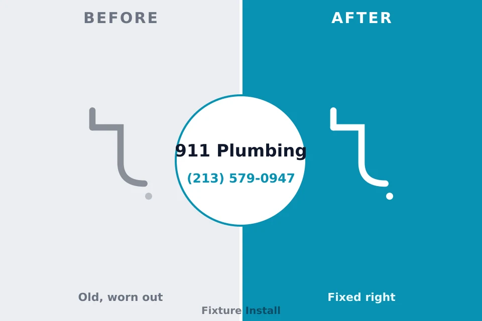 Before and after: plumbing company Middleburg, PA